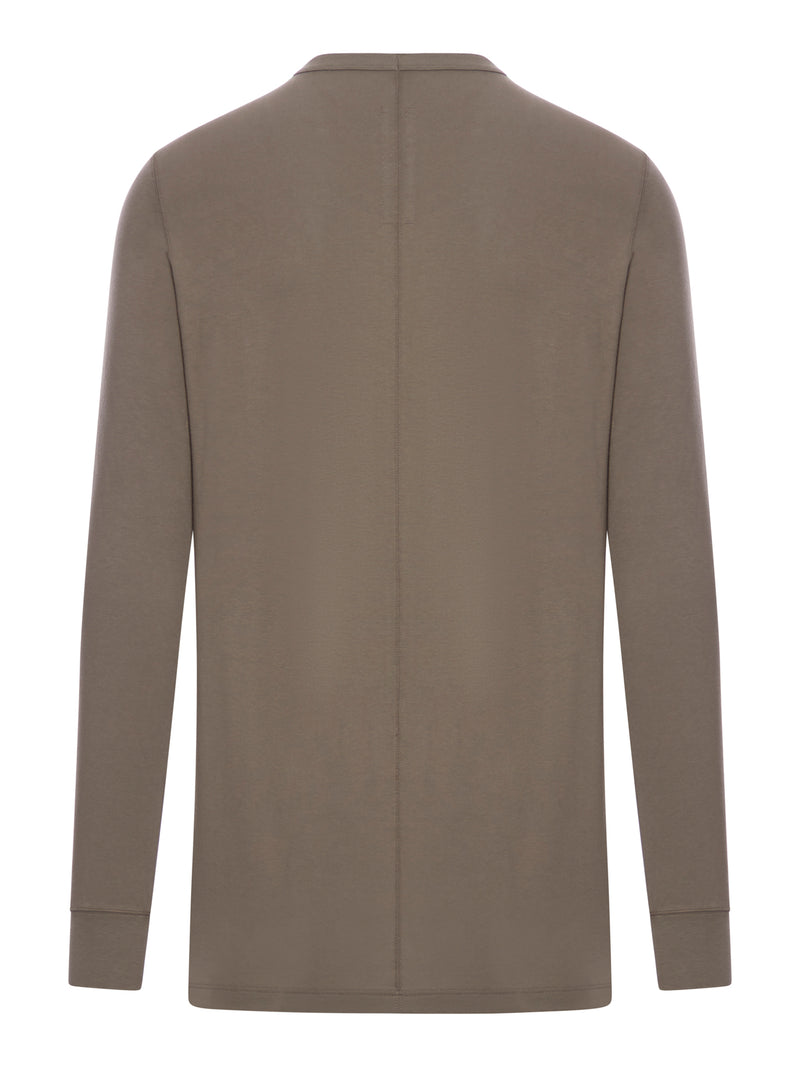 T-SHIRT A MANICA LUNGA IN JERSEY DI COTONE