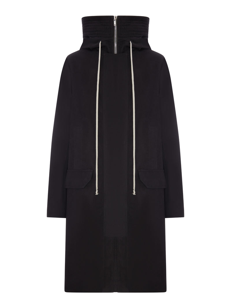 PARKA LUNGO IN COTONE CON CAPPUCCIO