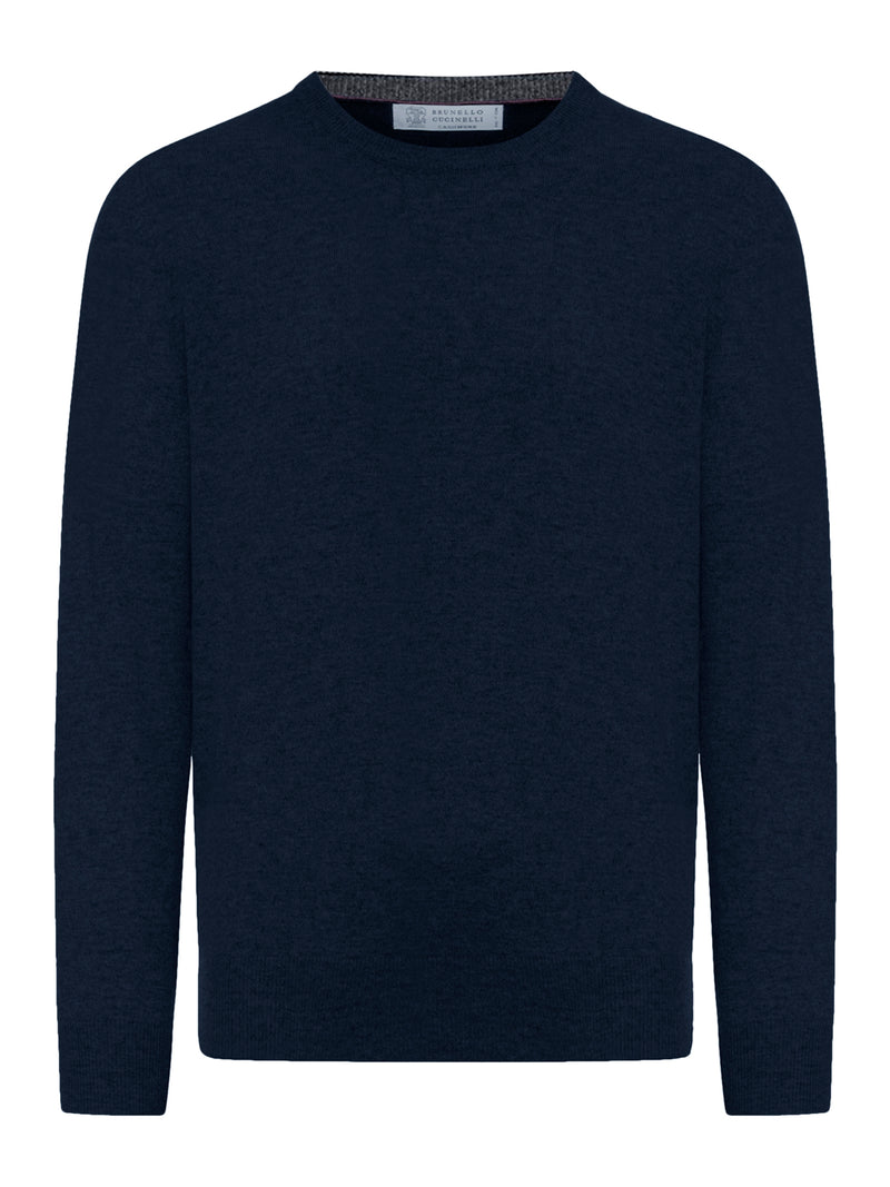 MAGLIONE GIROCOLLLO ESSENTIAL IN CASHMERE