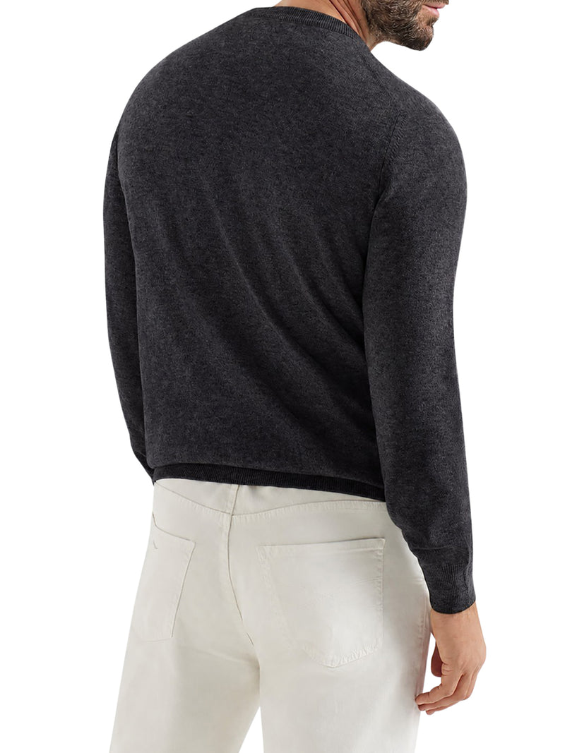 MAGLIONE GIROCOLLLO ESSENTIAL IN CASHMERE