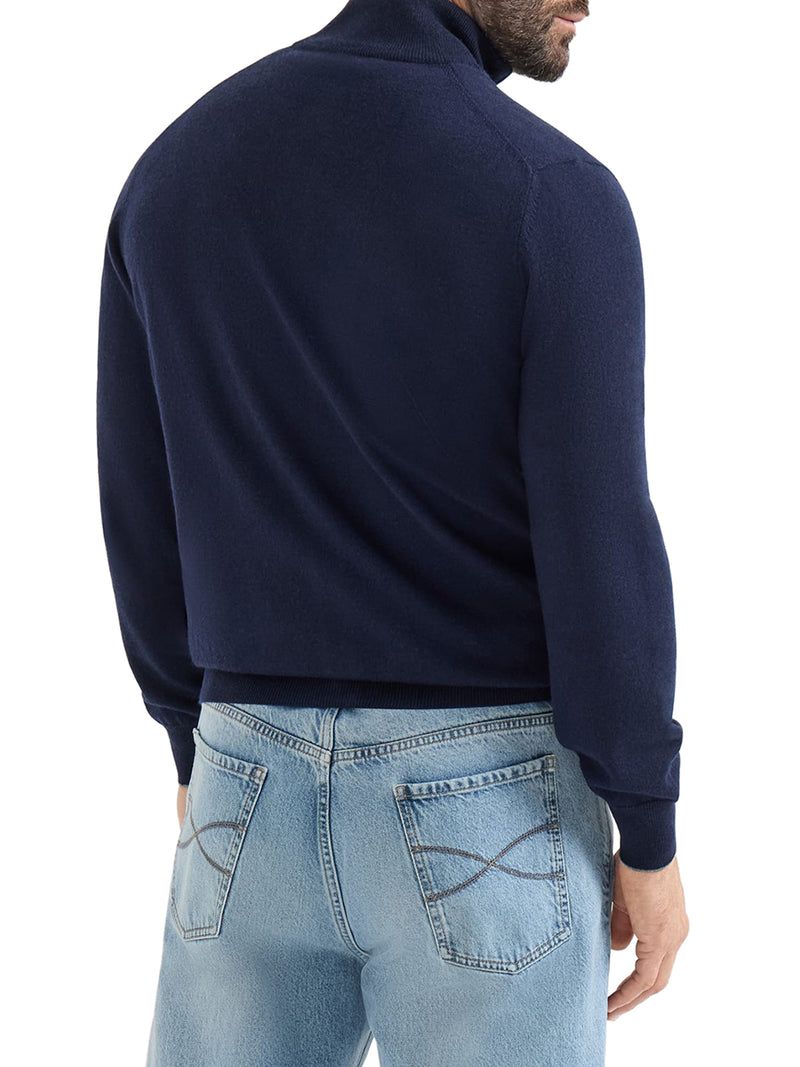 CARDIGAN CON ZIP IN CASHMERE