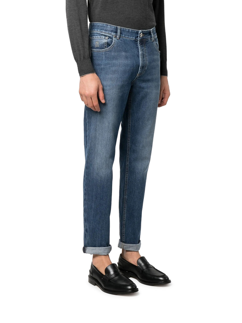 JEANS IN DENIM LAVAGGIO MEDIO