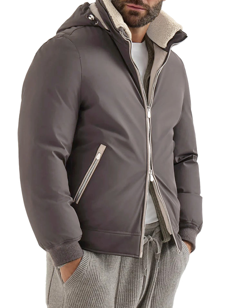 GIACCA IMBOTTITA CON SHEARLING