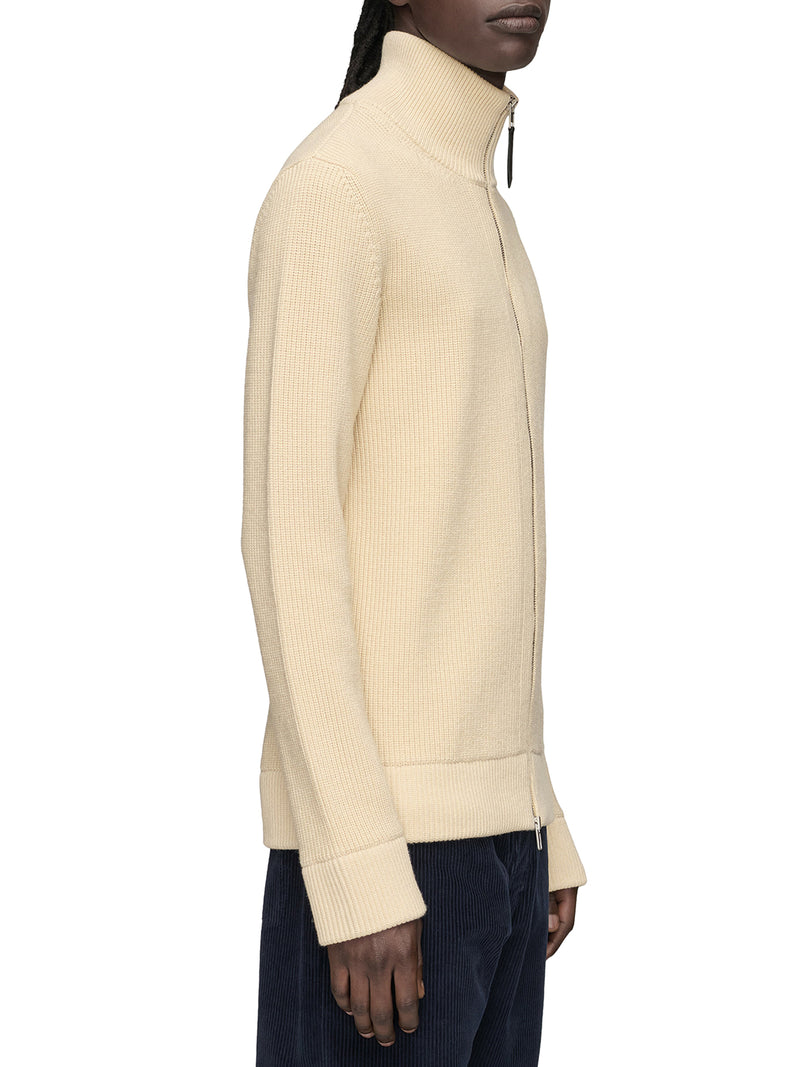 CARDIGAN IN MAGLIA DI JERSEY CON ZIP