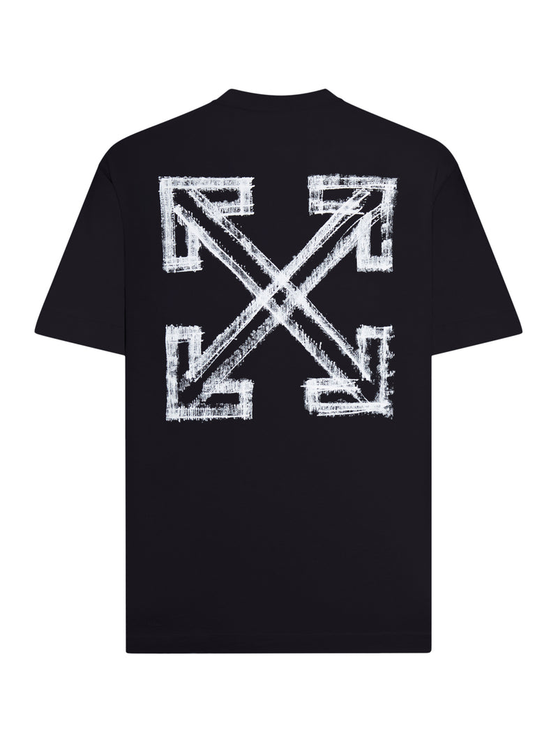 T-SHIRT CON LOGO E STAMPA ARROW SKETCH