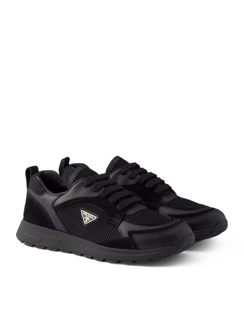 SNEAKERS PRAX IN PELLE E TESSUTO