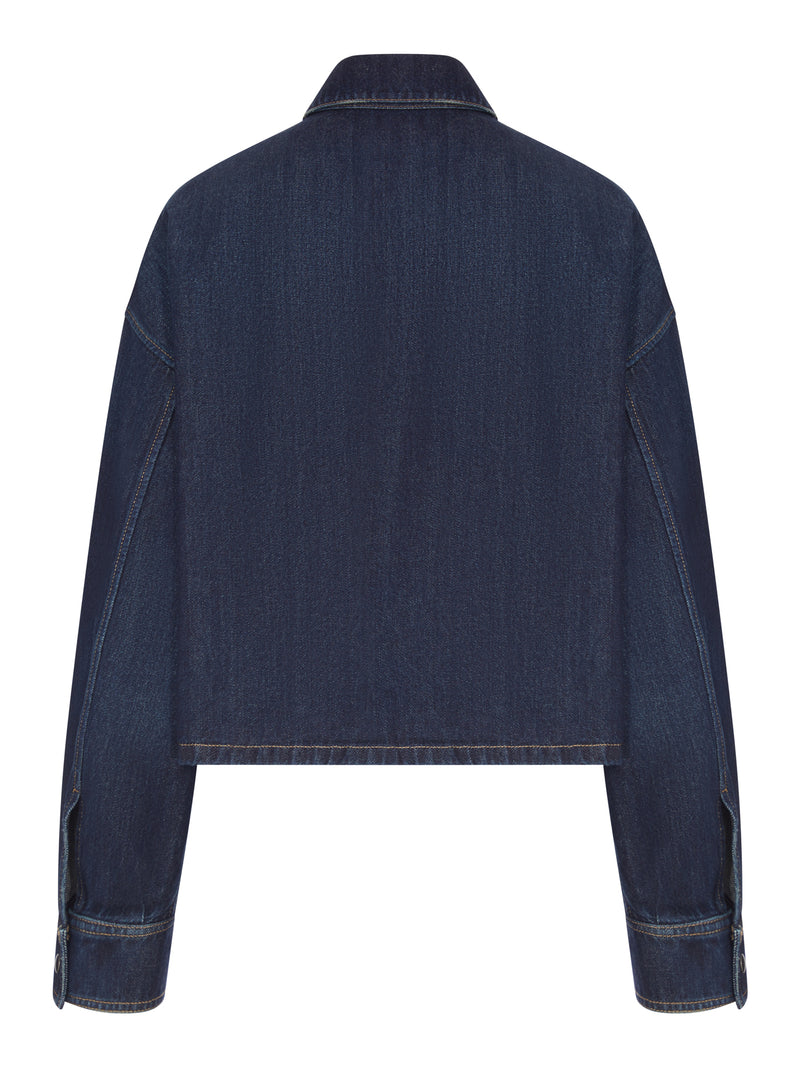 CAMICIA IN DENIM CON LOGO