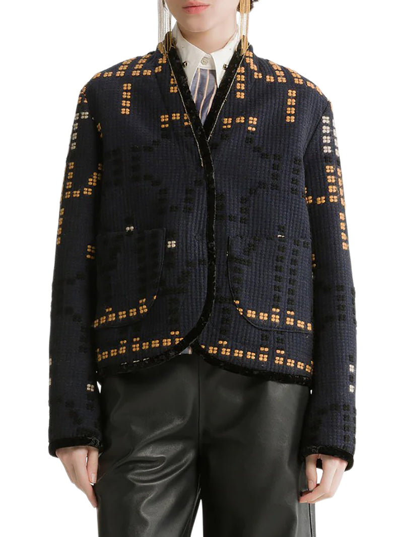 GIACCA JACQUARD CORTA