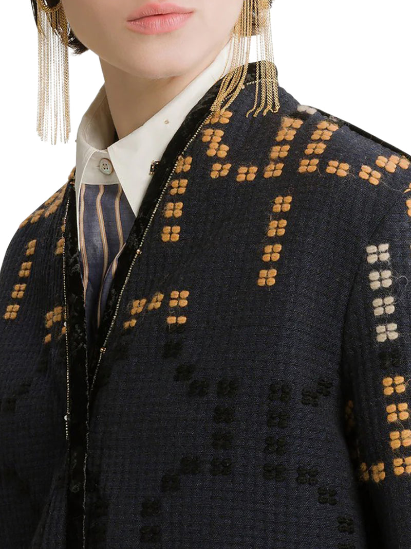 GIACCA JACQUARD CORTA