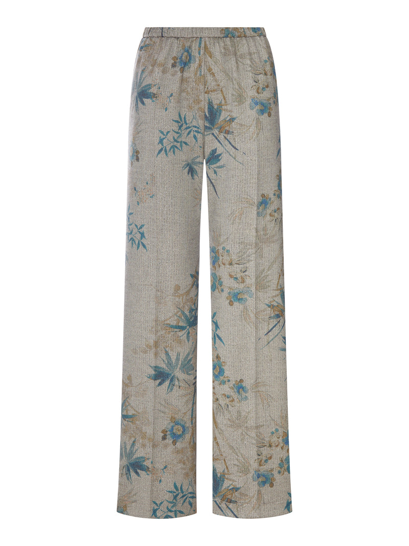 PANTALONI PALAZZO CON STAMPA FLOREALE