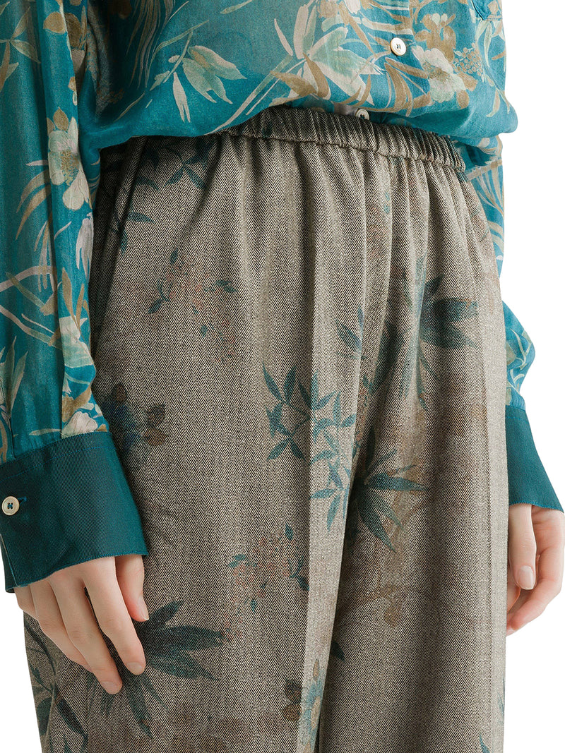 PANTALONI PALAZZO CON STAMPA FLOREALE