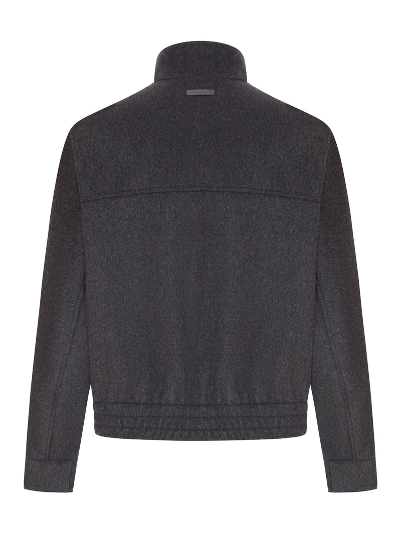 BLOUSO IN TESSUTO LORO PIANA CON COLLO ALTO