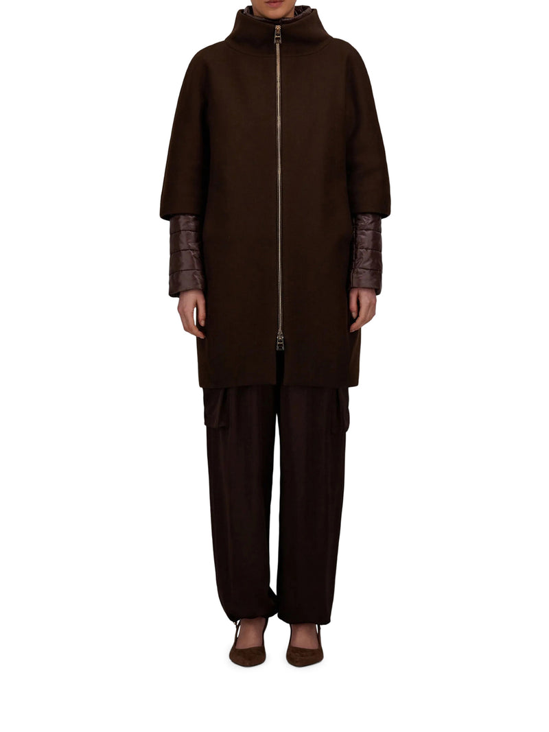 CAPPOTTO ULTRALEGGERO IN ECOWOOL E NYLON