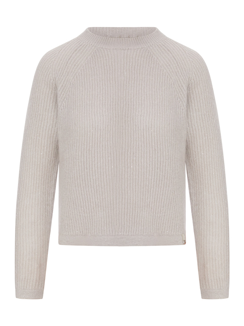 MAGLIONE COSTE IN MISTO LANA E MOHAIR