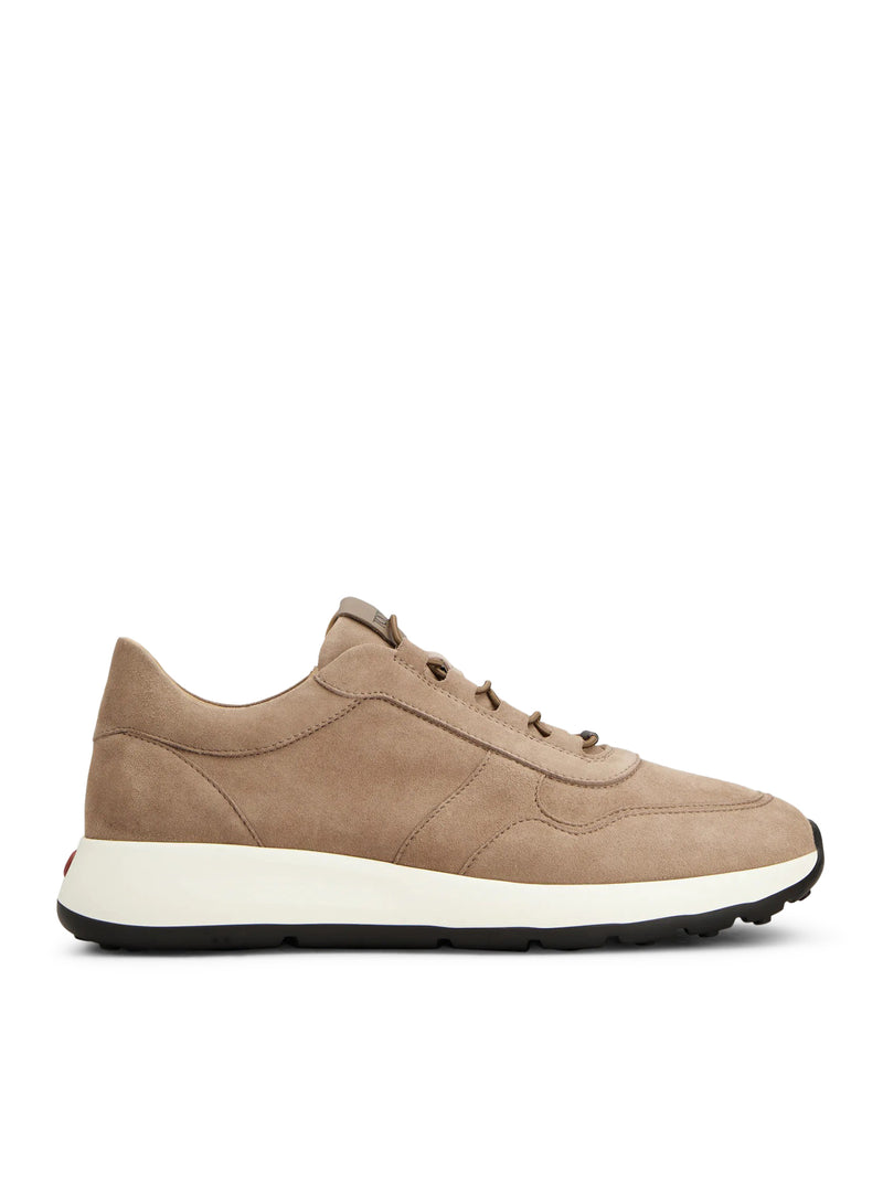 SNEAKERS RED DOT IN PELLE SCAMOSCIATA PASHMY
