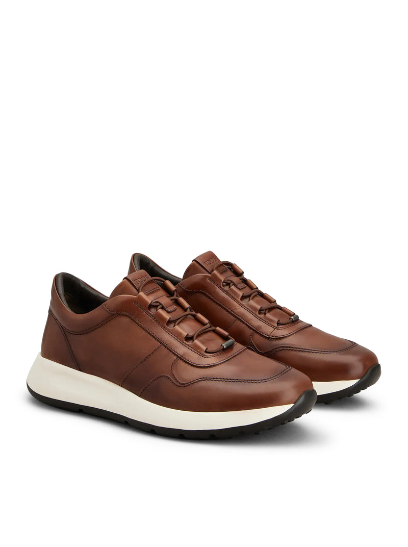 SNEAKERS RED DOT IN PELLE