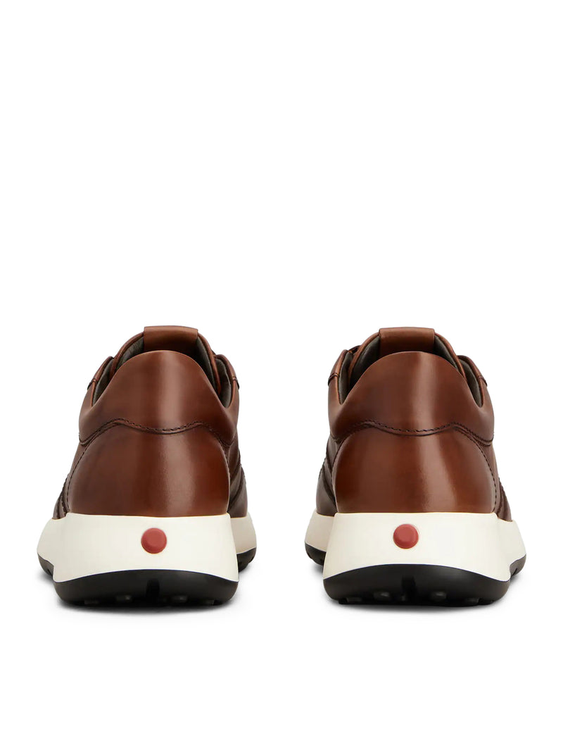 SNEAKERS RED DOT IN PELLE
