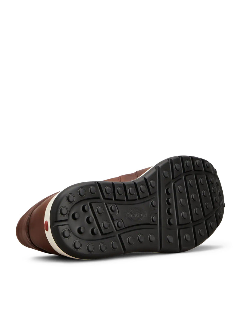 SNEAKERS RED DOT IN PELLE