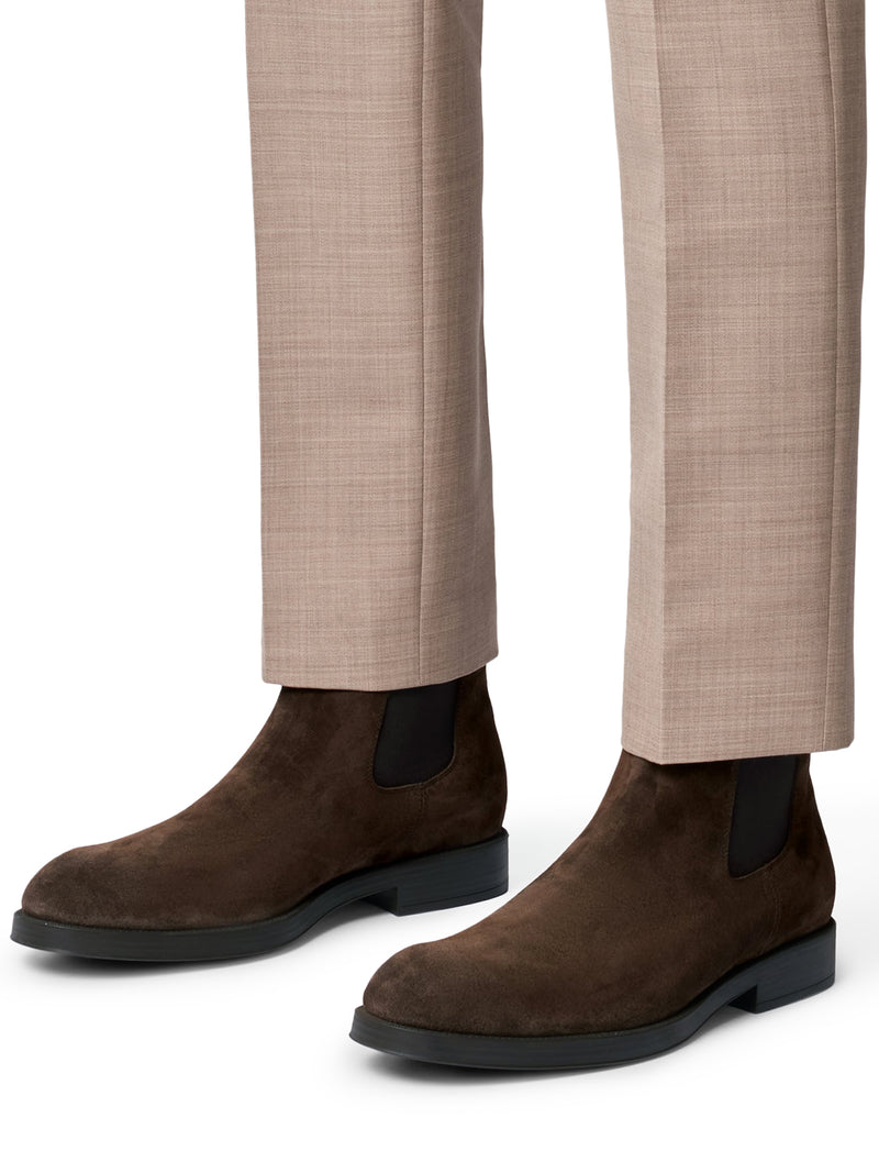 STIVALETTO CHELSEA IN PELLE SCAMOSCIATA