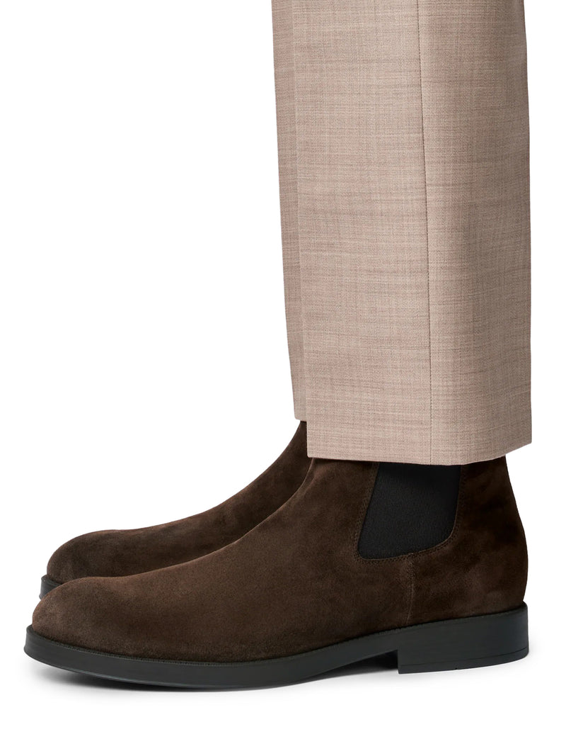 STIVALETTO CHELSEA IN PELLE SCAMOSCIATA