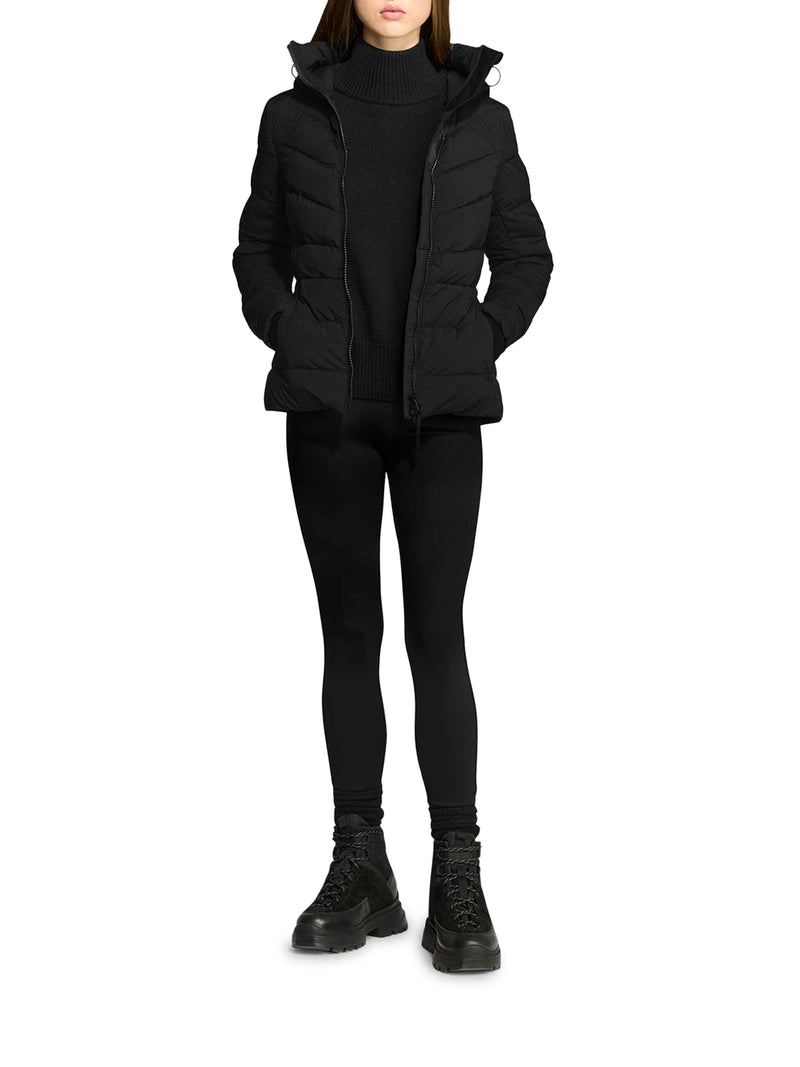 GIACCA TRAPUNTATA CLAIRE BLACK TAG