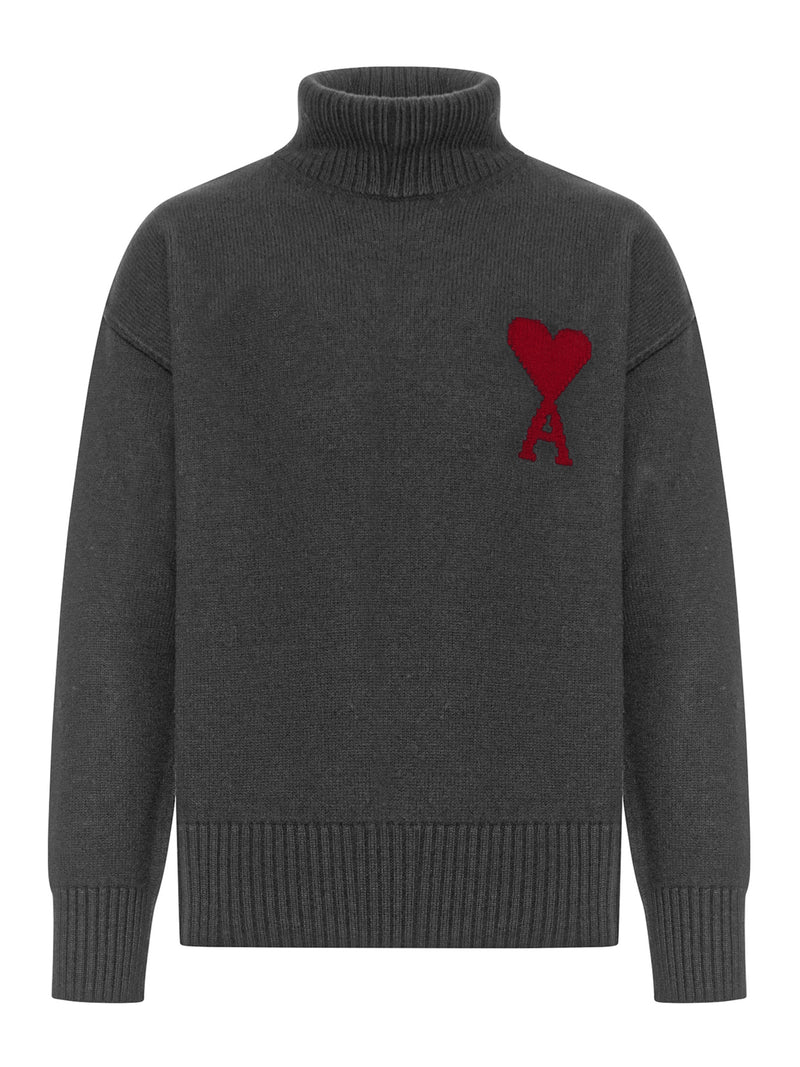MAGLIONE COLLO ALTO AMI DE COEUR IN LANA