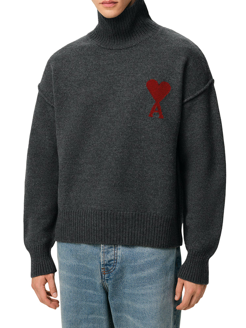 MAGLIONE COLLO ALTO AMI DE COEUR IN LANA