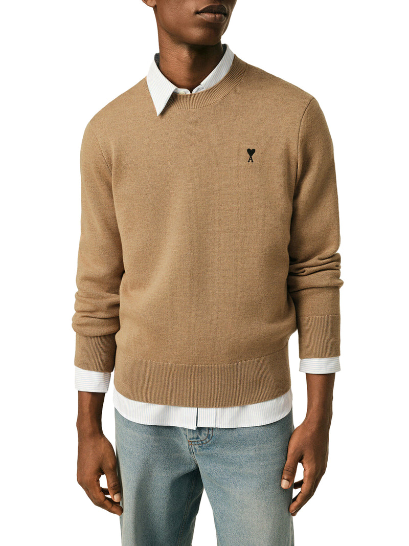 MAGLIA GIROCOLLO AMI DE COEUR IN LANA MERINO
