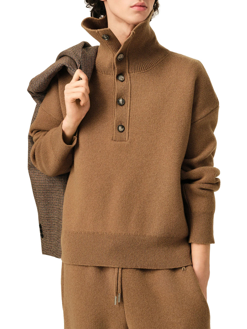 MAGLIA IN LANA CON COLLO POLO