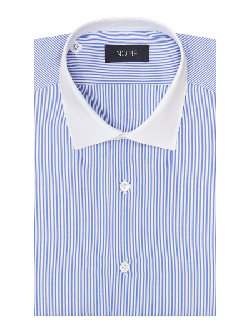 CAMICIA CLASSICA A RIGHE IN COTONE