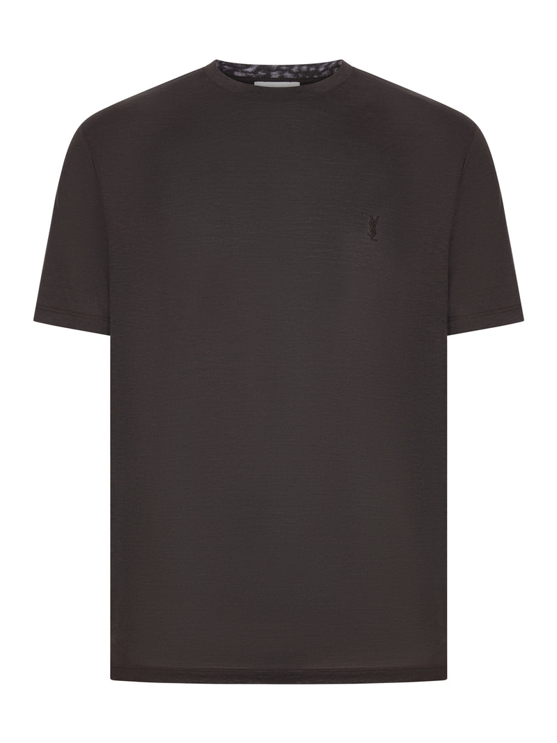 T-SHIRT CASSANDRE IN SETA E COTONE