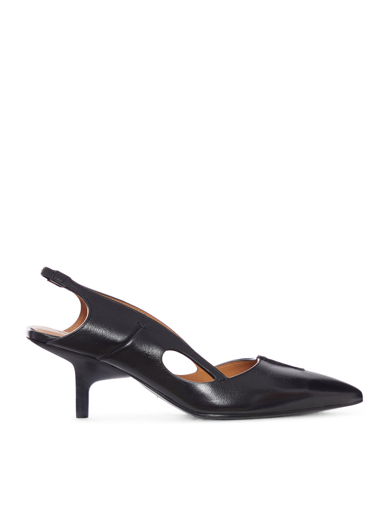 SLINGBACK IN PELLE CON DETTAGLI CUT-OUT