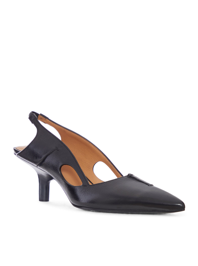 SLINGBACK IN PELLE CON DETTAGLI CUT-OUT