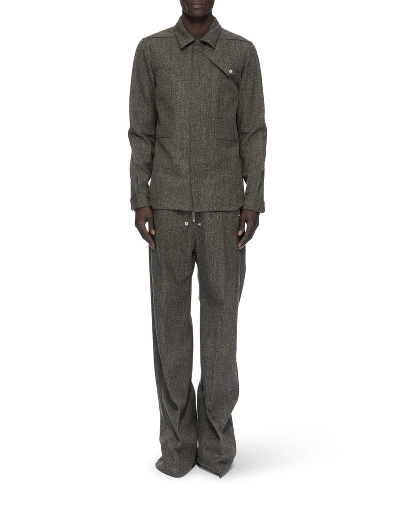 OUTERSHIRT CON COLLO ALTO E MORBIDO EFFETTO AVVOLGENTE