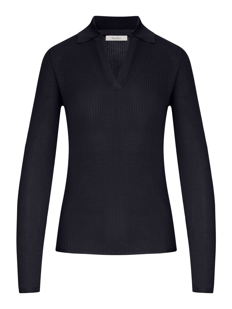 MAGLIA POLO IN CACHEMIRE E SETA