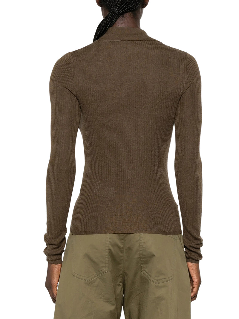 MAGLIA POLO IN CACHEMIRE E SETA