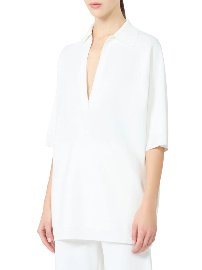 MAGLIA LUNGA IN VISCOSA CRÊPE