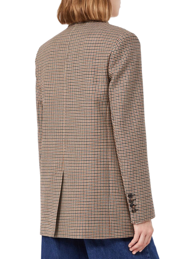 BLAZER MONOPETTO IN LANA TINTO FILO