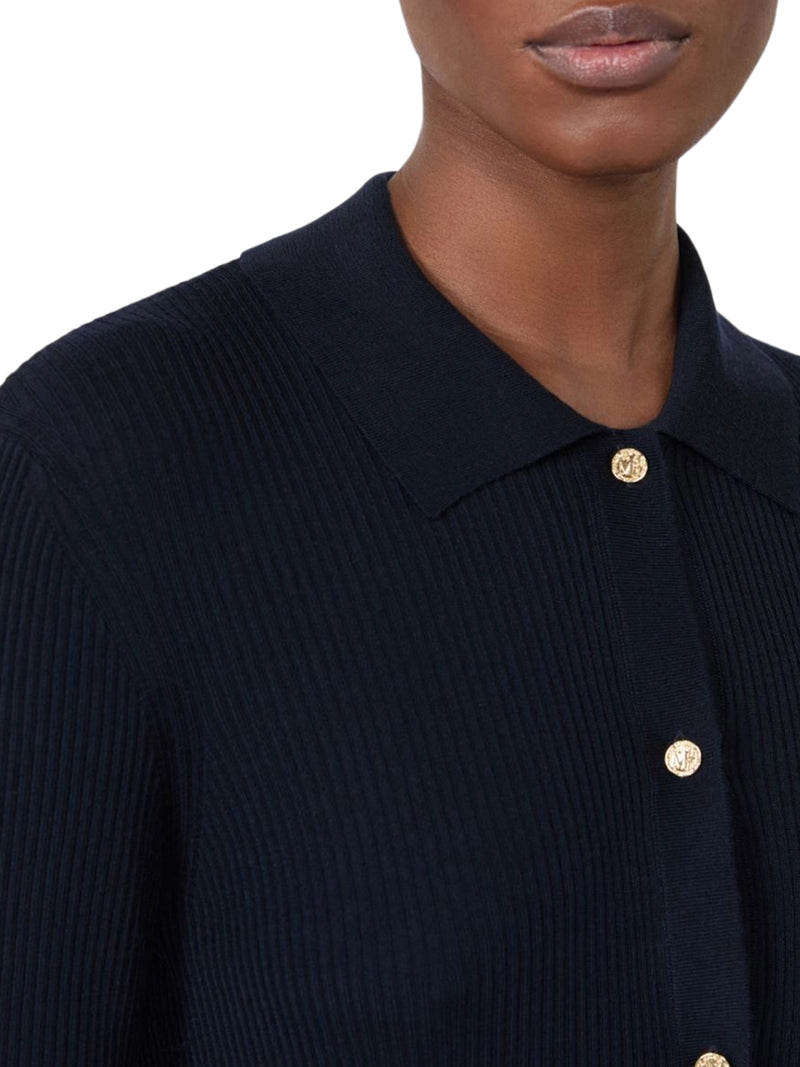 CARDIGAN ADERENTE IN FILATO DI LANA