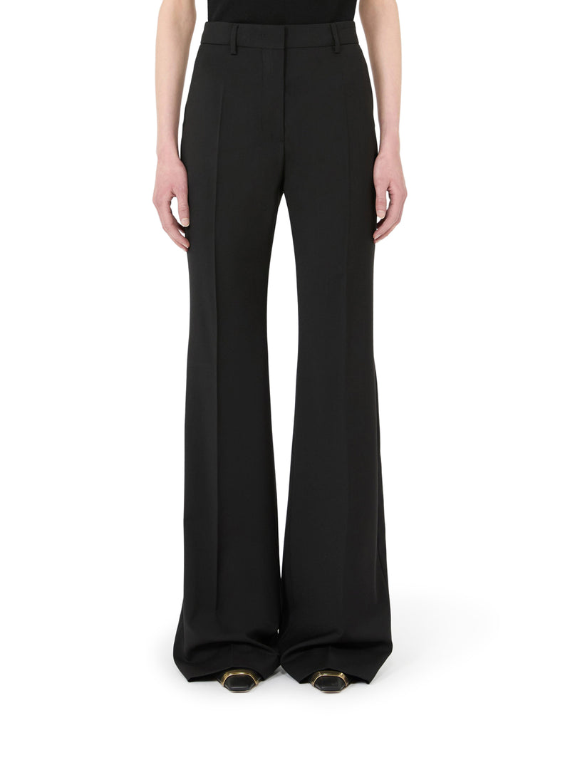 PANTALONE FLARE IN PURA LANA NATURAL STRETCH