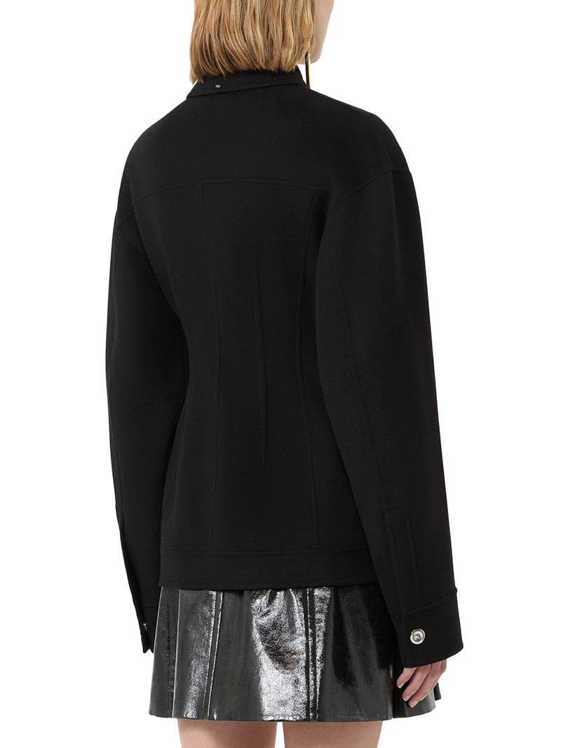 OVERSHIRT SAGOMATA IN PURA LANA