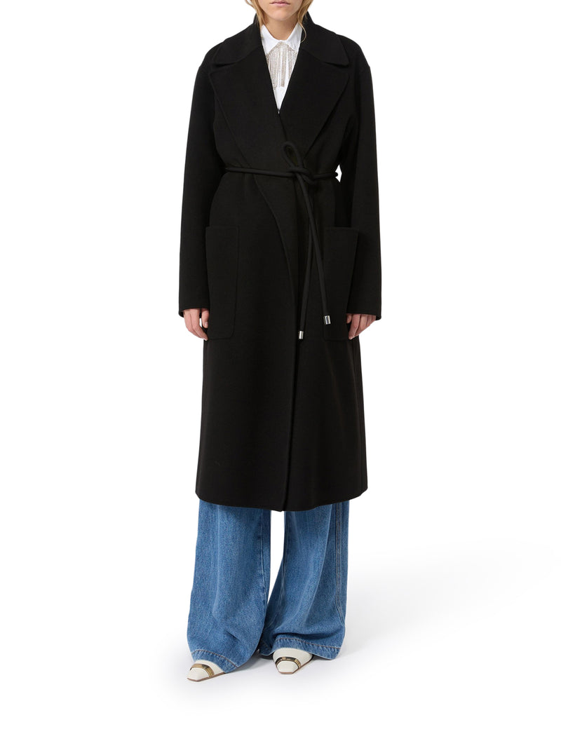 CAPPOTTO OVERSIZE IN DOUBLE DI LANA