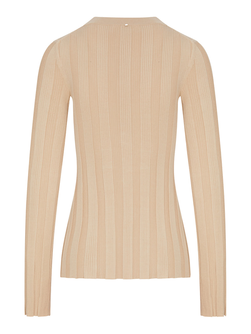 CARDIGAN SLIM A COSTE IN VISCOSA