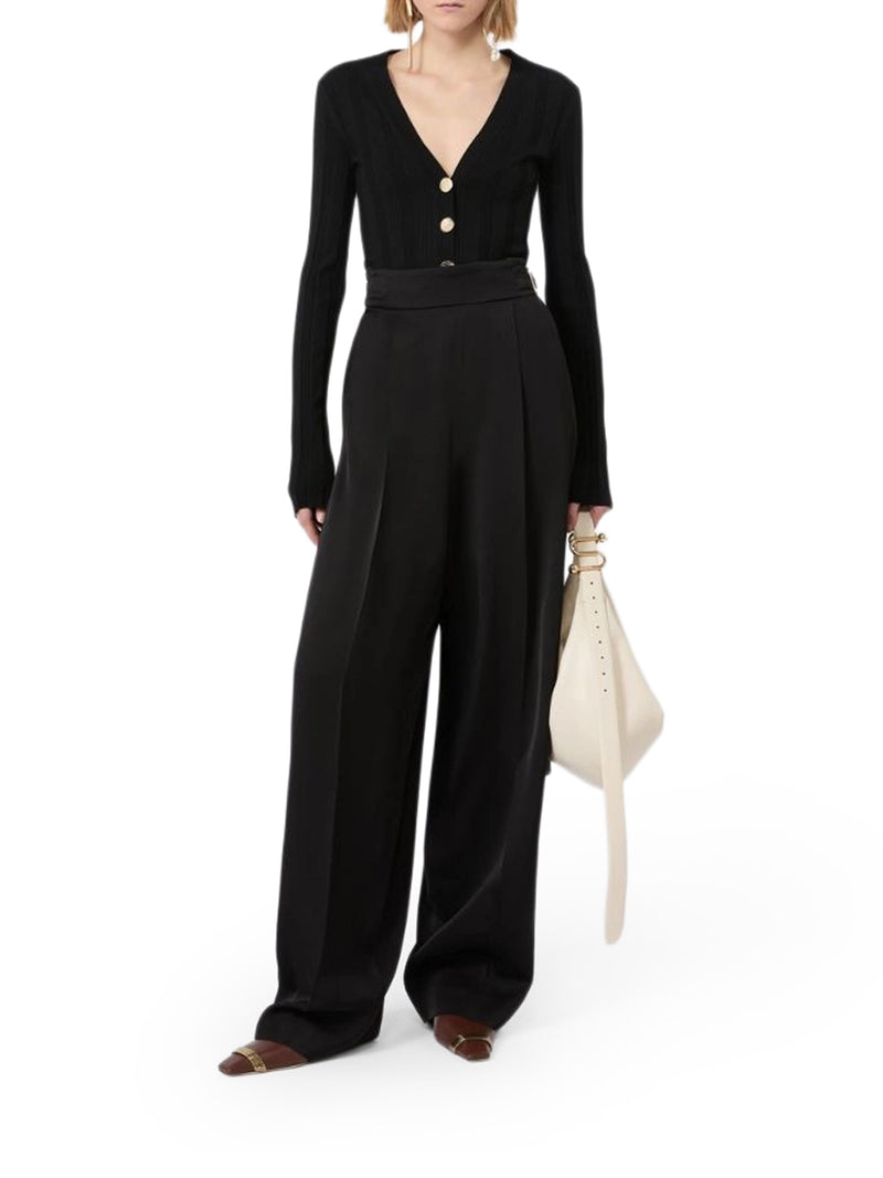 CARDIGAN SLIM A COSTE IN VISCOSA