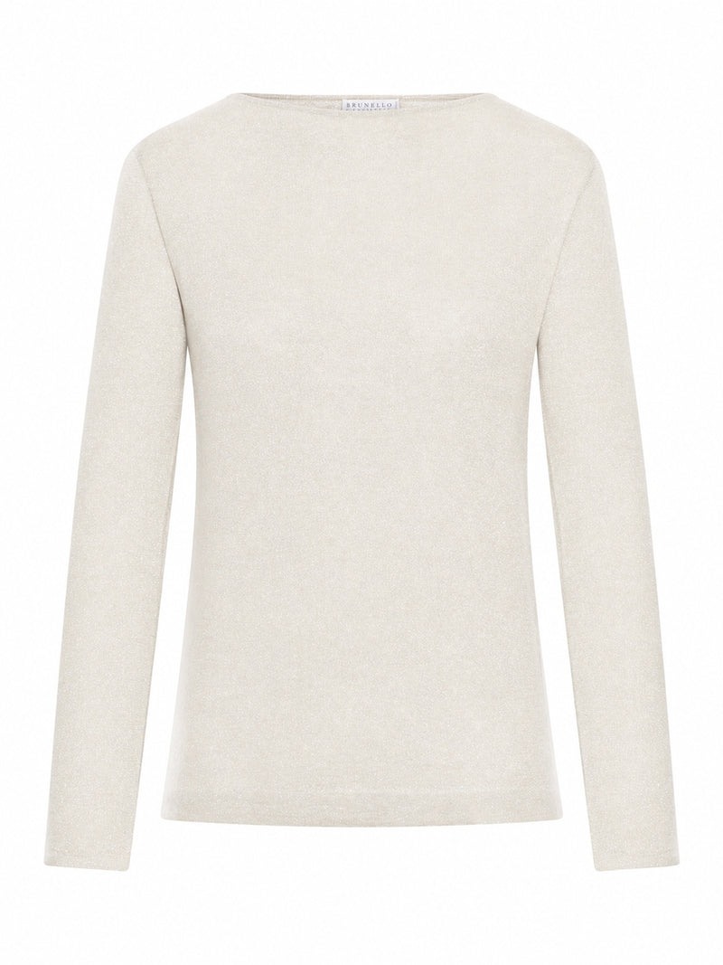 MAGLIA LEGGERA IN CASHMERE E SETA SPARKLING