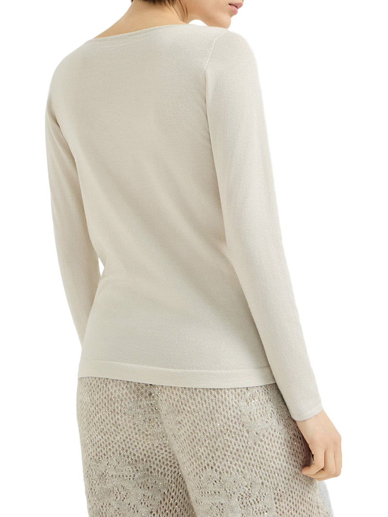 MAGLIA LEGGERA IN CASHMERE E SETA SPARKLING