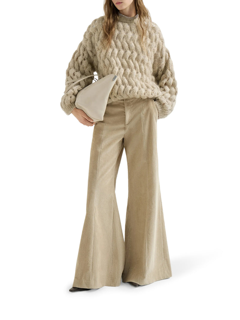 MAGLIA DAZZLING ZIGZAG CABLE