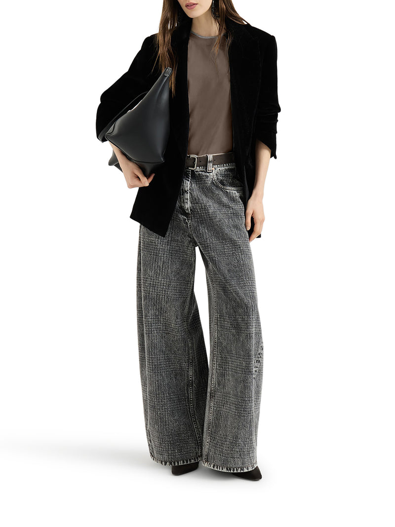 T-SHIRT IN JERSEY CON PRECIOUS FAUX LAYERING