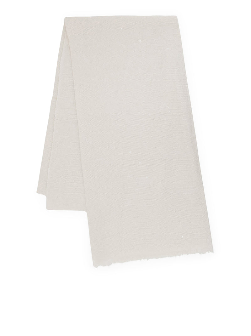 SCIARPA IN CASHMERE E SETA CON PAILLETTES