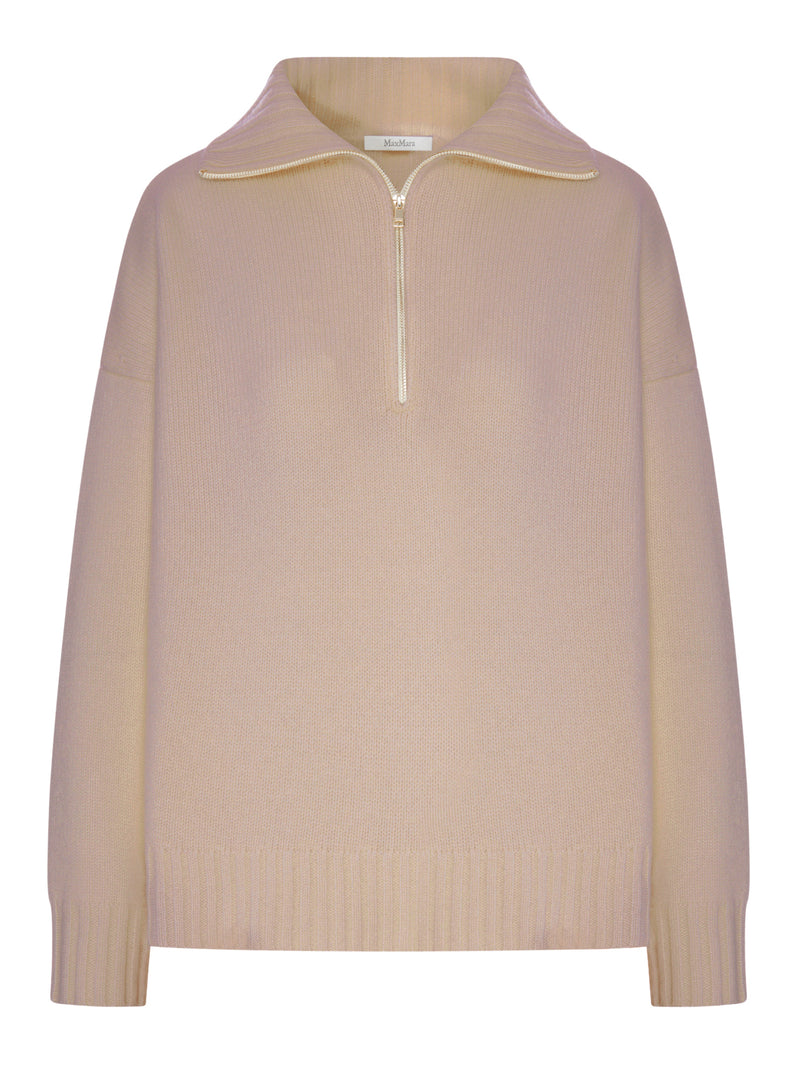 MAGLIA A COLLO ALTO IN FILATO DI CACHEMIRE